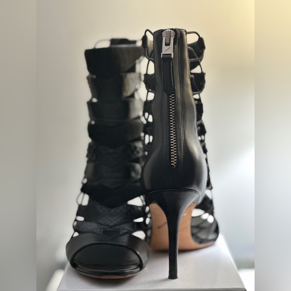 BRIAN ATWOOD FELODY BLACK GLADIATOR SANDALS - Picture 6 of 8